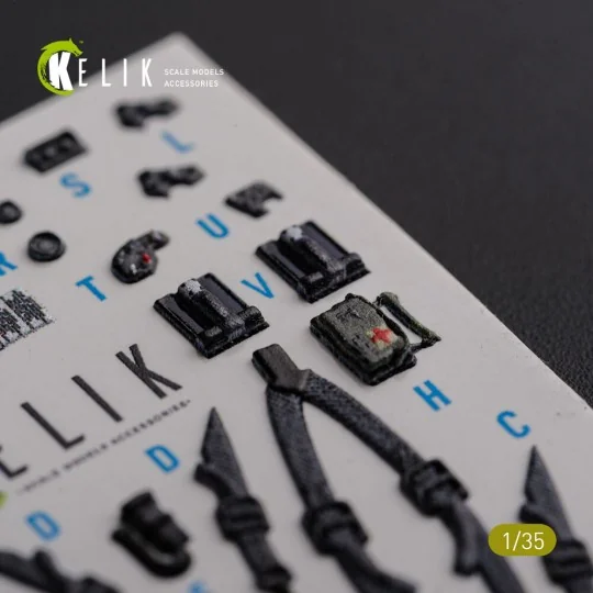 AH-64D Apache interior 3D decals for Meng kit, 1/35 - Kelik K35026
