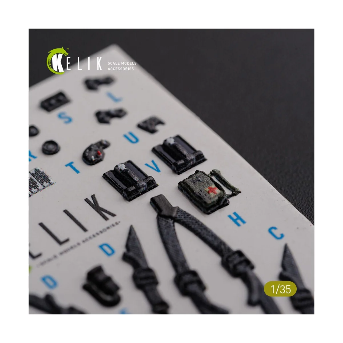 AH-64D Apache interior 3D decals for Meng kit, 1/35 - Kelik K35026