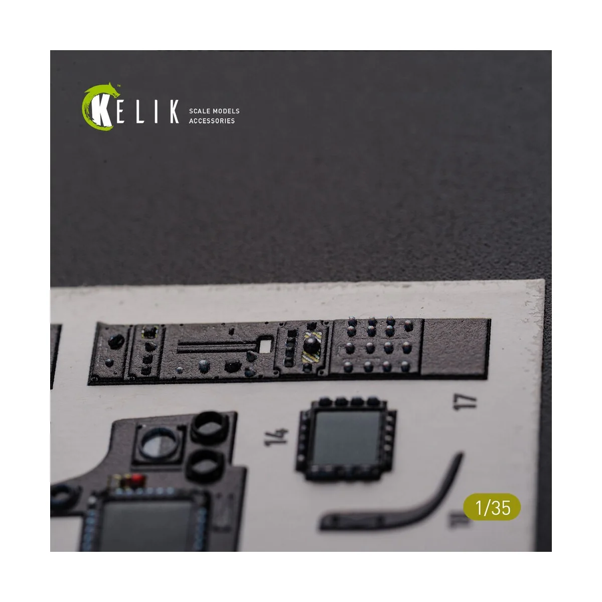 AH-64D Apache interior 3D decals for Meng kit, 1/35 - Kelik K35026