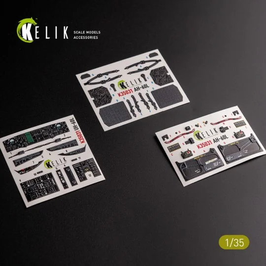 UH-60L interior 3D decals for Academy kit, 1/35 - Kelik K35031