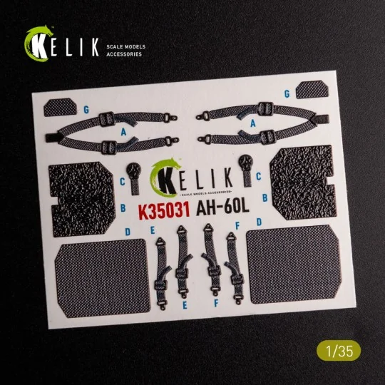 UH-60L interior 3D decals for Academy kit, 1/35 - Kelik K35031
