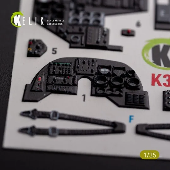 AH-1W interior 3D decals for Academy kit, 1/35 - Kelik K35032