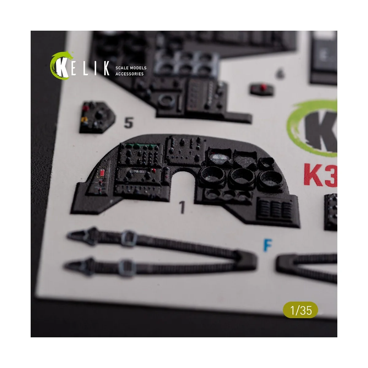 AH-1W interior 3D decals for Academy kit, 1/35 - Kelik K35032