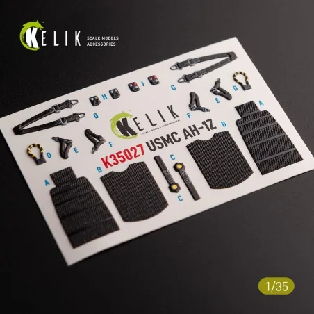 AH-1Z interior 3D decals for Academy kit, 1/35 - Kelik K35027