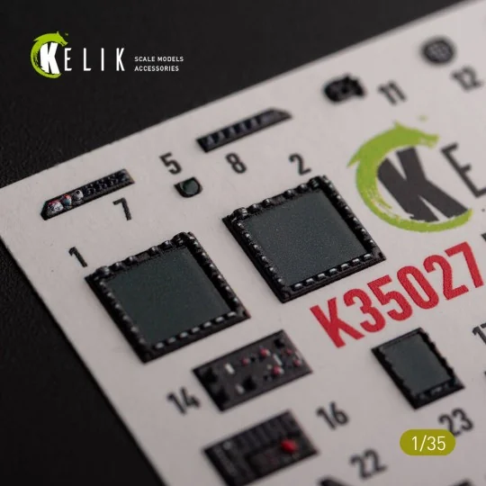 AH-1Z interior 3D decals for Academy kit, 1/35 - Kelik K35027