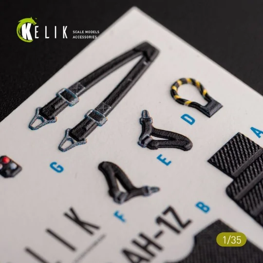 AH-1Z interior 3D decals for Academy kit, 1/35 - Kelik K35027