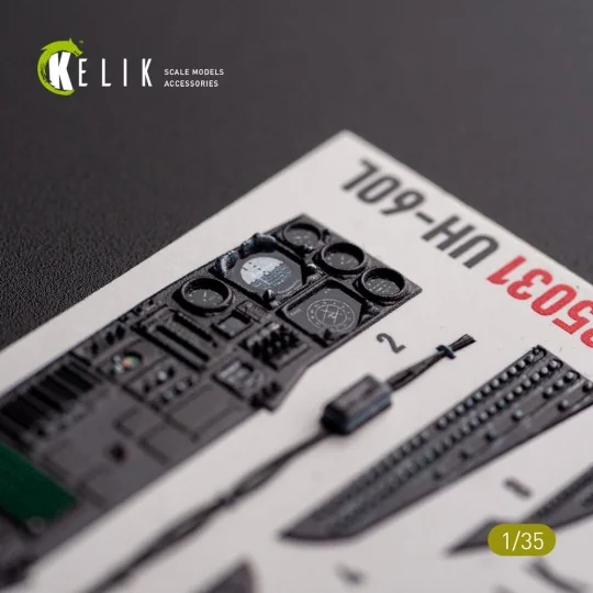 UH-60L interior 3D decals for Academy kit, 1/35 - Kelik K35031