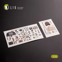 Spitfire Mk.VB - interior 3D decals for Border Models kit, 1/35 - K...