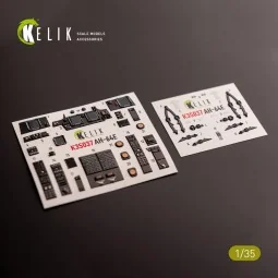 AH-64E Apache interior 3D decals for Takom kit, 1/35 - Kelik K35037