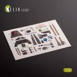 Bf-109 G-6 - interior 3D decals for Border Models kit, 1/35 - Kelik... 2