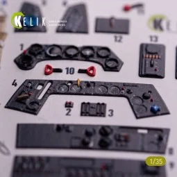FW-190A-8 - interior 3D decals for Border Models kit, 1/35 - Kelik ... 2