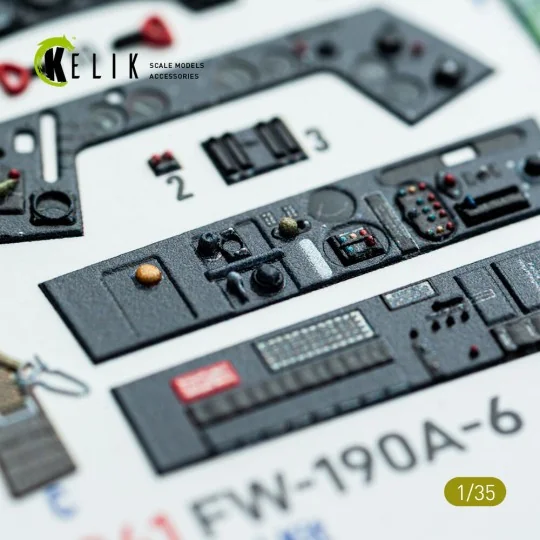 FW-190A-6 - interior 3D decals for Border Models kit, 1/35 - Kelik ...