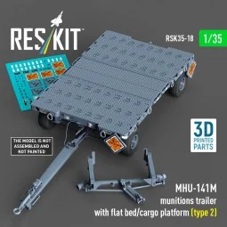 MHU-141M munitions trailer with flat bed/cargo platform (type 2) (3...
