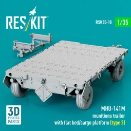 MHU-141M munitions trailer with flat bed/cargo platform (type 2) (3... 2