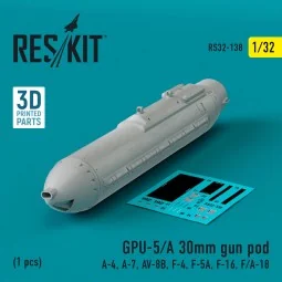 GPU-5/A 30mm gun pod (1 pcs) (A-4, A-7, AV-8B, F-4, F-5A, F-16, F/A...