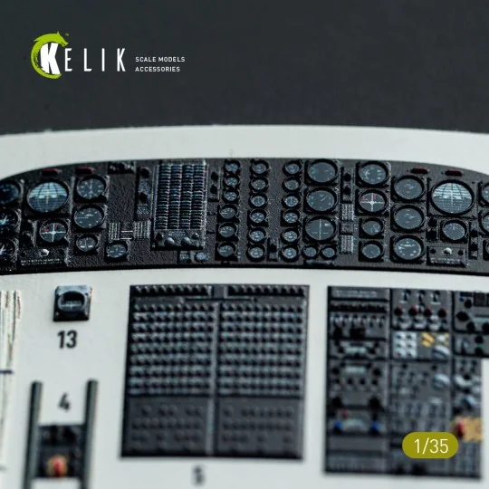 S-64E Skycrane - interior 3D decals for ICM kit, 1/35 - Kelik K35038
