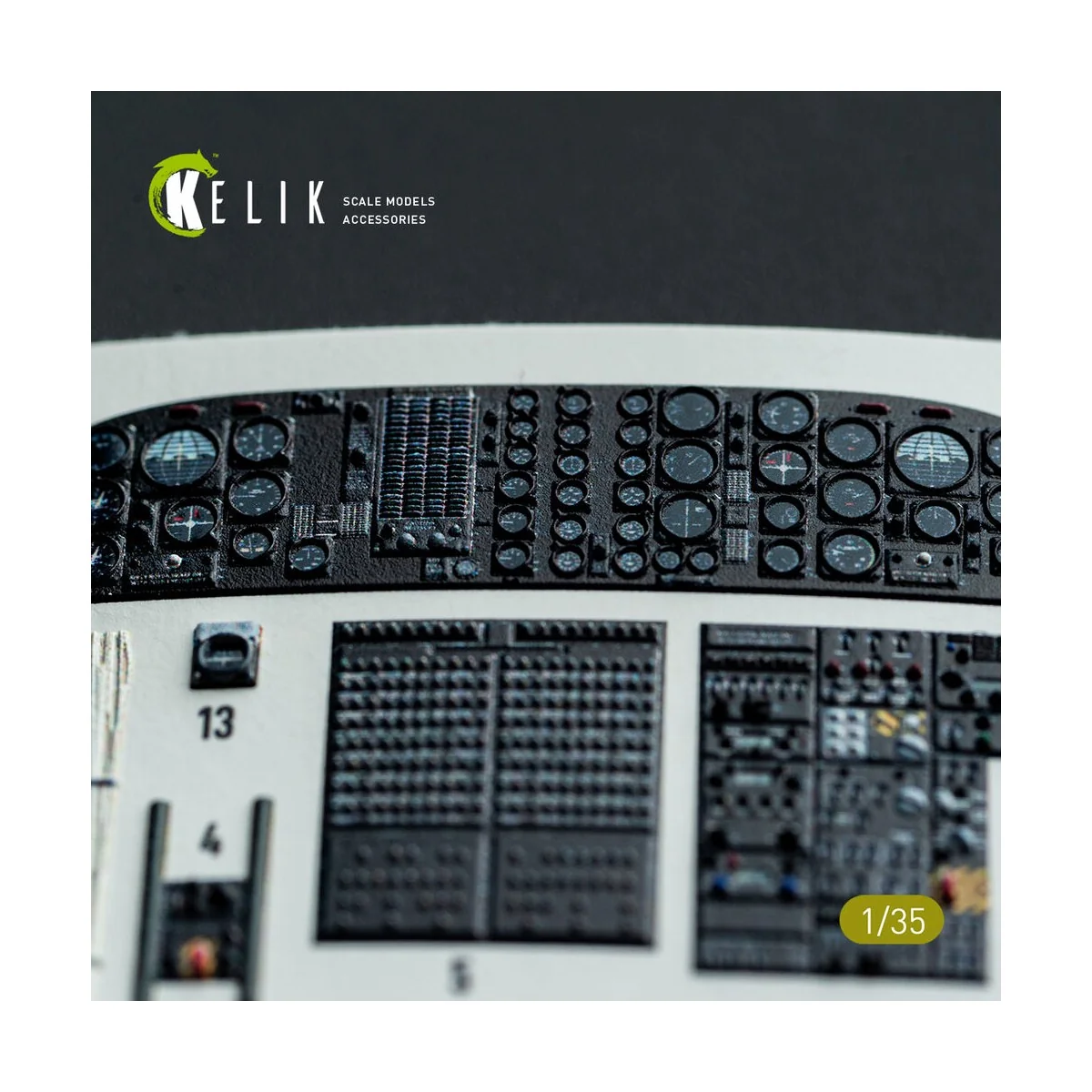 S-64E Skycrane - interior 3D decals for ICM kit, 1/35 - Kelik K35038