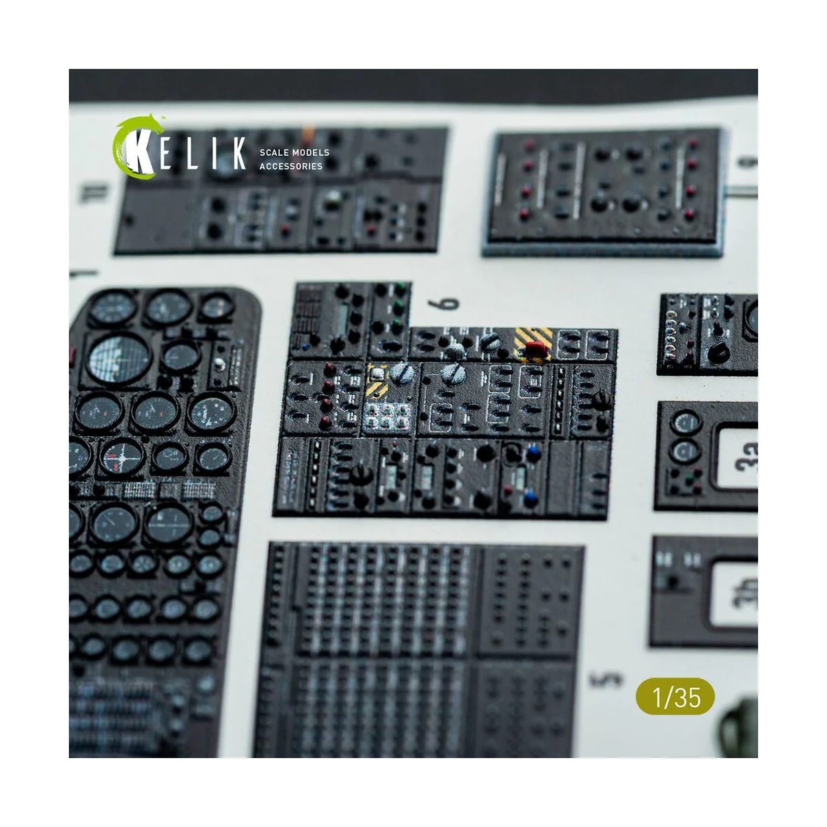 S-64E Skycrane - interior 3D decals for ICM kit, 1/35 - Kelik K35038