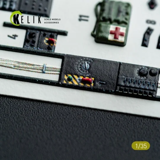 S-64E Skycrane - interior 3D decals for ICM kit, 1/35 - Kelik K35038