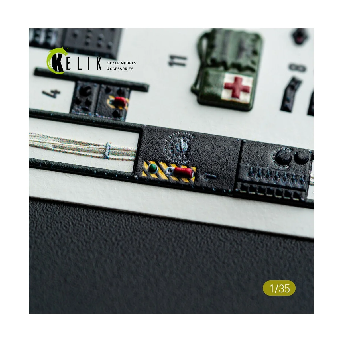 S-64E Skycrane - interior 3D decals for ICM kit, 1/35 - Kelik K35038