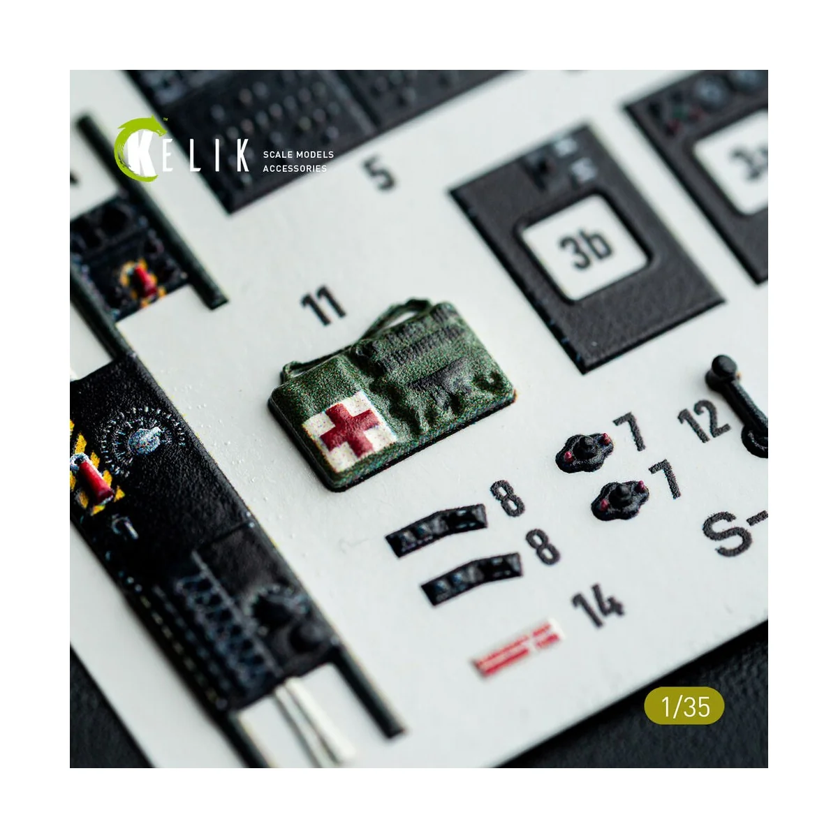 S-64E Skycrane - interior 3D decals for ICM kit, 1/35 - Kelik K35038
