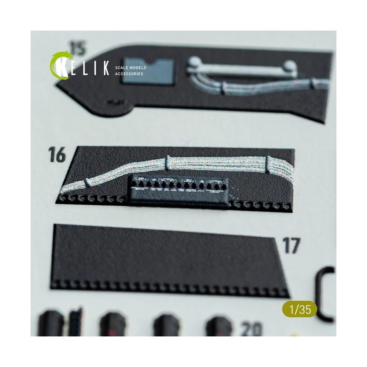 S-64E Skycrane - interior 3D decals for ICM kit, 1/35 - Kelik K35038