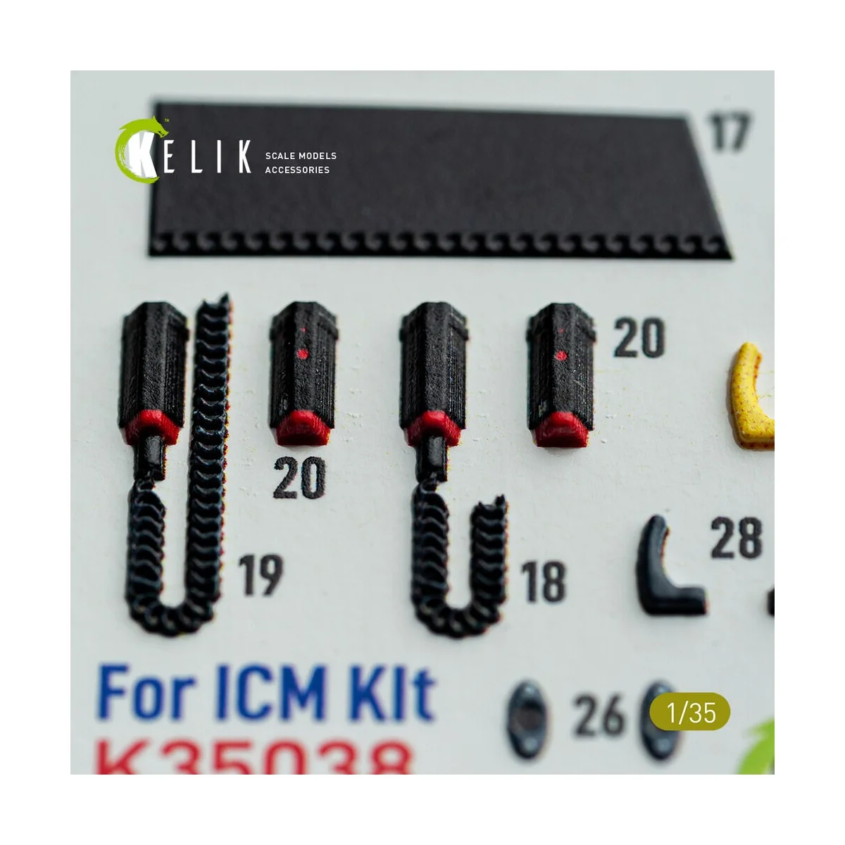 S-64E Skycrane - interior 3D decals for ICM kit, 1/35 - Kelik K35038