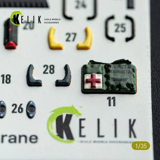 S-64E Skycrane - interior 3D decals for ICM kit, 1/35 - Kelik K35038