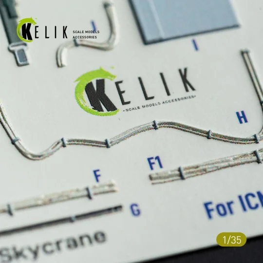 S-64E Skycrane - interior 3D decals for ICM kit, 1/35 - Kelik K35038