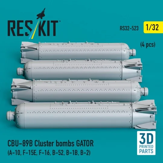 CBU-89B cluster bombs GATOR (4 pcs) (A-10, F-15E, F-16, B-52, B-1B,... CBU-89B cluster bombs GATOR (4 pcs) (A-10, F-15E, F-16, B-52, B-1B,...