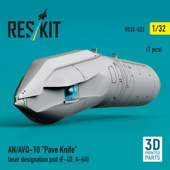 AN/AVQ-10 Pave Knife laser designation pod (1 pcs) (F-4D, A-6A) (3D...