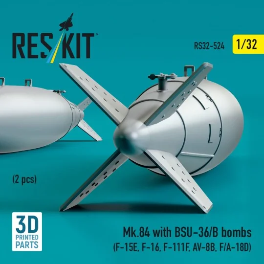 Mk.84 with BSU-36/B bombs (2 pcs) (F-15E, F-16, F-111F, AV-8B, F/A-...