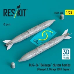BLG-66 Belouga cluster bombs (2 pcs) (Mirage F.1, Mirage 2000, Jagu...