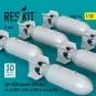 AN-M58 bombs (500 lbs) for all USAF & RAF of WW2 & Korean War (6 pc...
