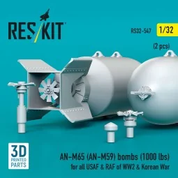 AN-M65 (AN-M59) bombs (1000 lbs) for all USAF & RAF of WW2 & Korean... 2