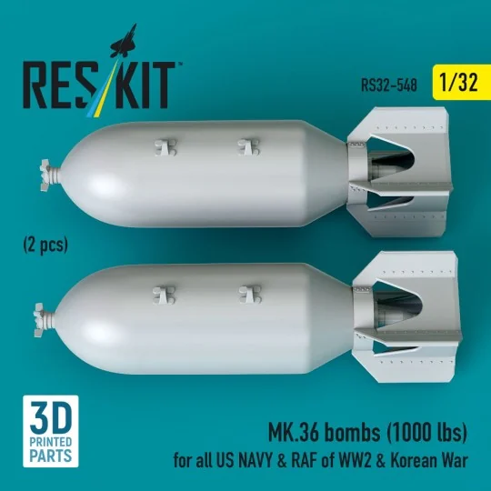 MK.36 bombs (1000 lbs) for all US NAVY & RAF of WW2 & Korean War (2...