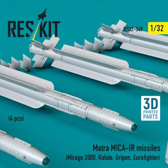 Matra MICA-IR missiles (4 pcs) (Mirage 2000, Rafale, Gripen, Eurofi...