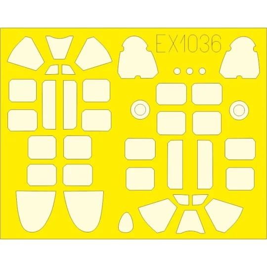 P-51B/C framed canopy LööKplus 1/48 - Eduard Accessories 644278