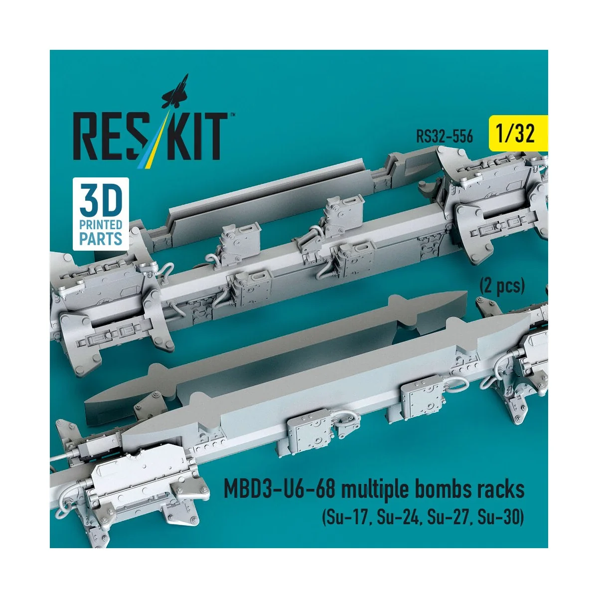 MBD3-U6-68 multiple bombs racks (2 pcs) (Su-17, Su-24, Su-27, Su-30...