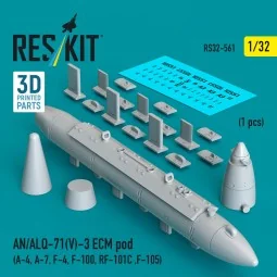 AN/ALQ-71(V)-3 ECM pod (A-4, A-7, F-4, F-100, RF-101C, F-105) (1pcs...