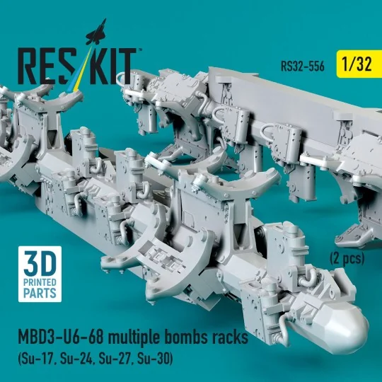 MBD3-U6-68 multiple bombs racks (2 pcs) (Su-17, Su-24, Su-27, Su-30...