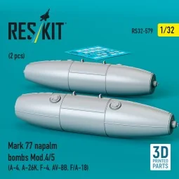 Mark 77 napalm bombs Mod.4/5 (2 pcs) (A-4, A-26K, F-4, AV-8B, F/A-1... 2