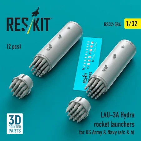 LAU-3A Hydra rocket launchers for US Army & Navy (a/c & h) (2 pcs) ...