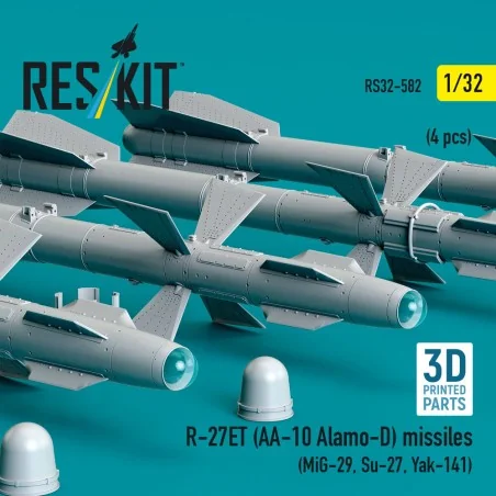 R-27ET (AA-10 Alamo-D) missiles (4 pcs) (MiG-29, Su-27, Yak-141) (3...