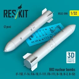 B83 nuclear bombs (2 pcs) (F-15E, F-16, F/A-18, F-111, FB-111, B-1B...