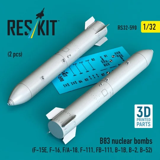 B83 nuclear bombs (2 pcs) (F-15E, F-16, F/A-18, F-111, FB-111, B-1B...