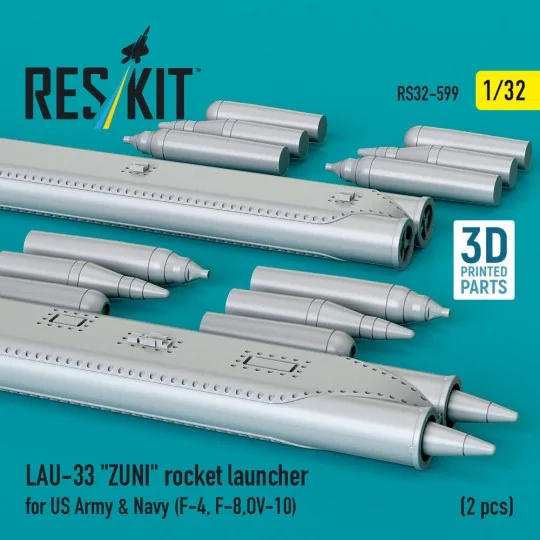 LAU-33 ZUNI rocket launcher for US Army & Navy (2 pcs) (F-4, F-8, O...