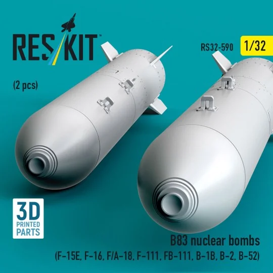 B83 nuclear bombs (2 pcs) (F-15E, F-16, F/A-18, F-111, FB-111, B-1B...