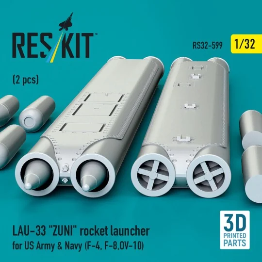 LAU-33 ZUNI rocket launcher for US Army & Navy (2 pcs) (F-4, F-8, O...