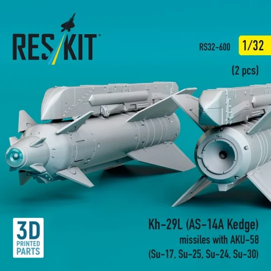 Kh-29L (AS-14A Kedge) missiles with AKU-58 (2 pcs) (Su-17, Su-25, S...